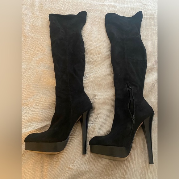 Steve Madden Shoes - Steve Madden black suede over the knee boots